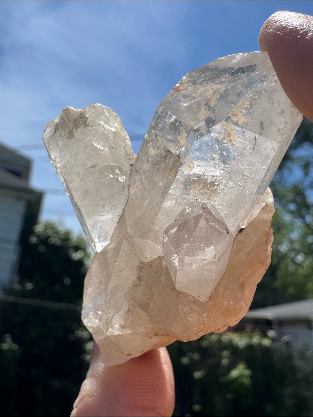 Rainbow Himalayan Quartz Crystal Cluster